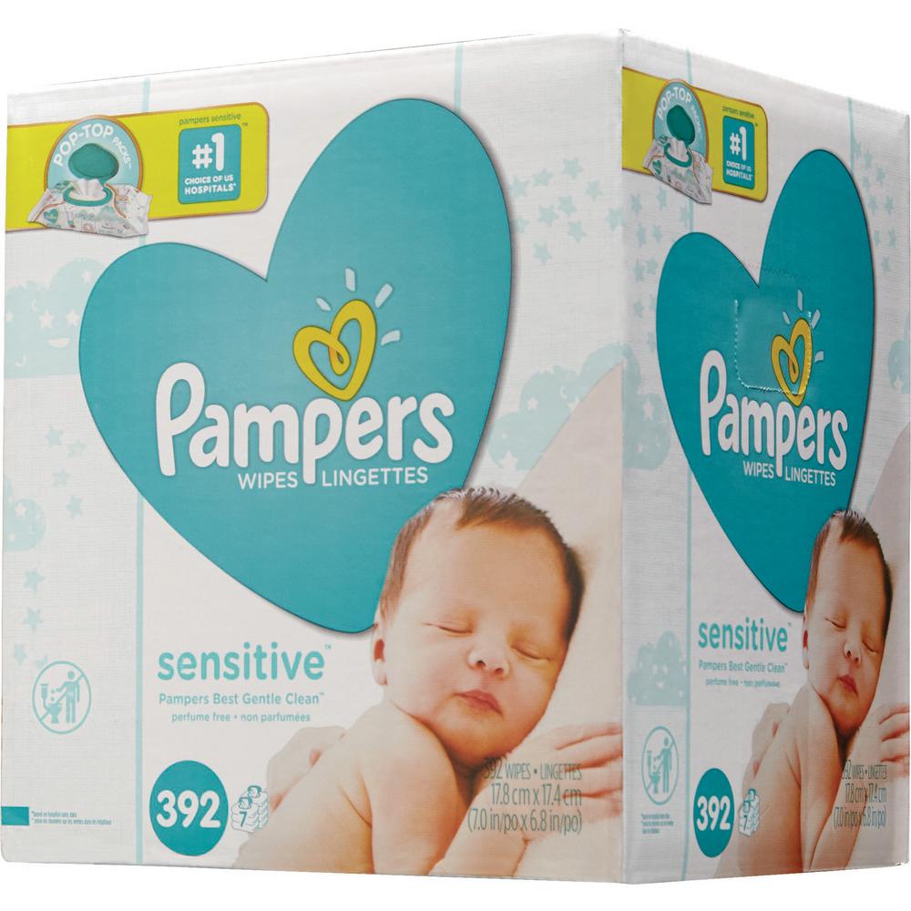 pampers sensitive wipes 392