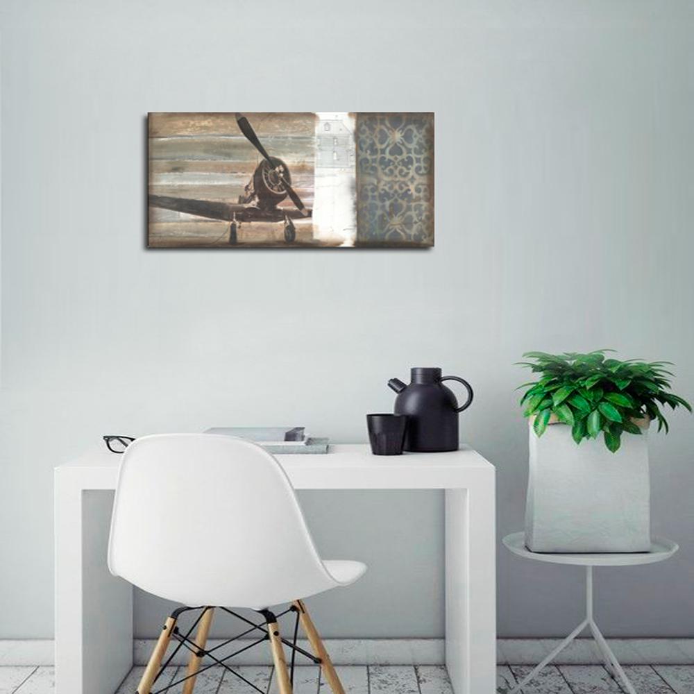 Airplane Abstract By Christina Lovisa Printed Canvas Wall Art