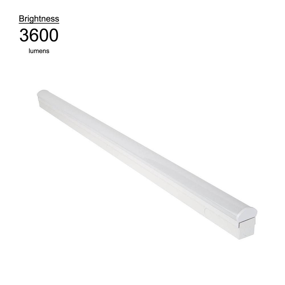 Commercial Electric 4 Ft Bright And Cool White Led Direct Wire Commercial Electric 4 Ft Bright And Cool White Led Direct Wire Powered Strip Ceiling Light