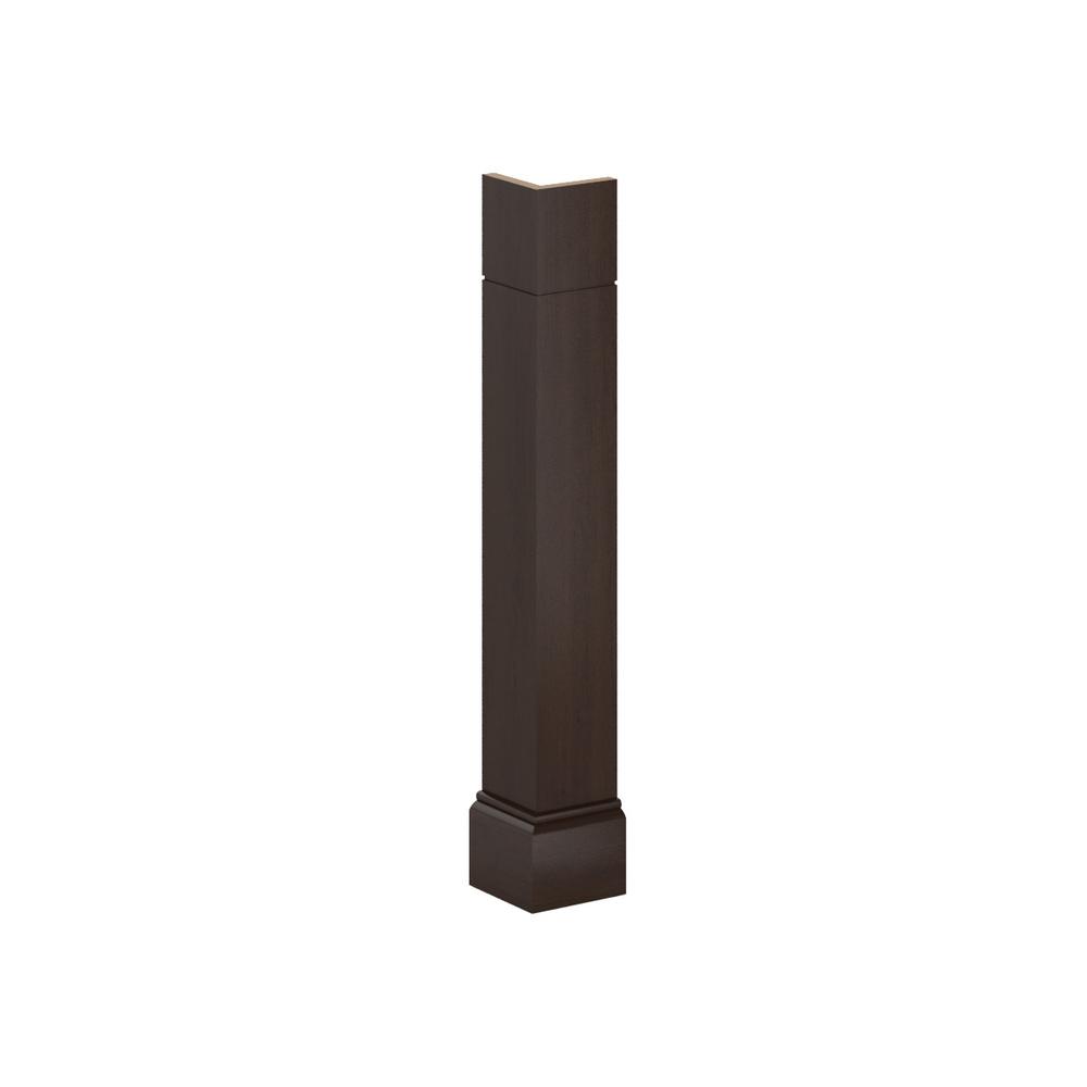 Hampton Bay 5 75 In X 34 Deco Corner Post End Panel Espresso