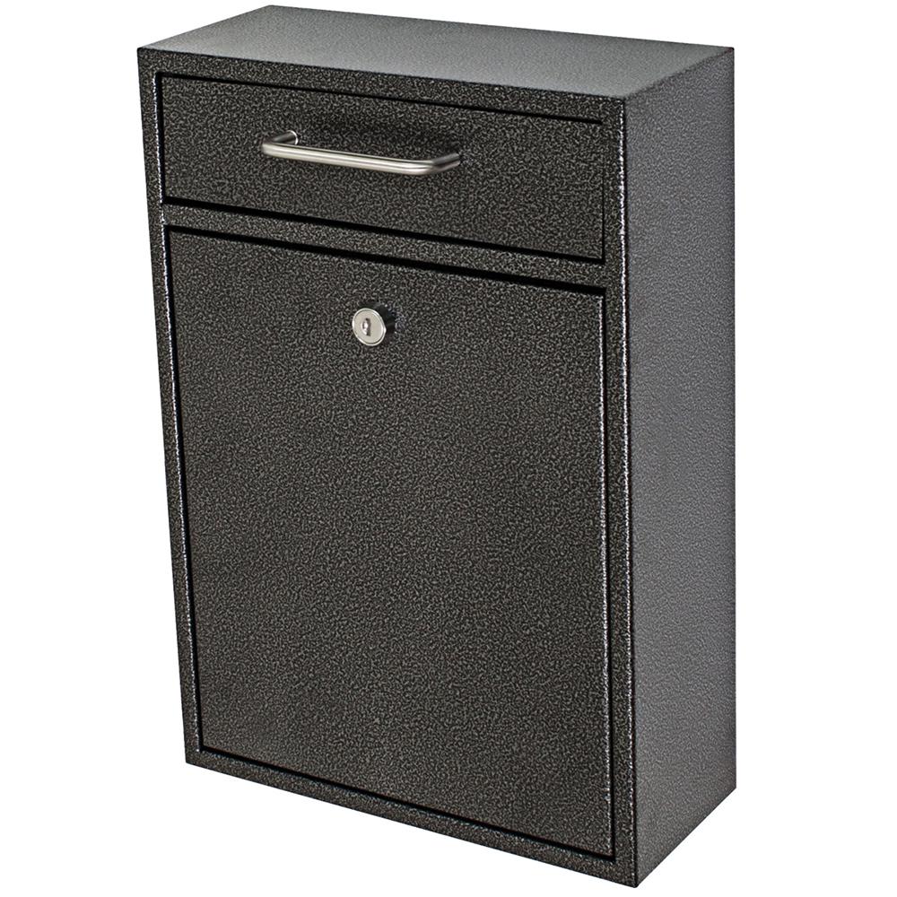 Mail Boss Olympus Locking WallMount Drop Box with High Security