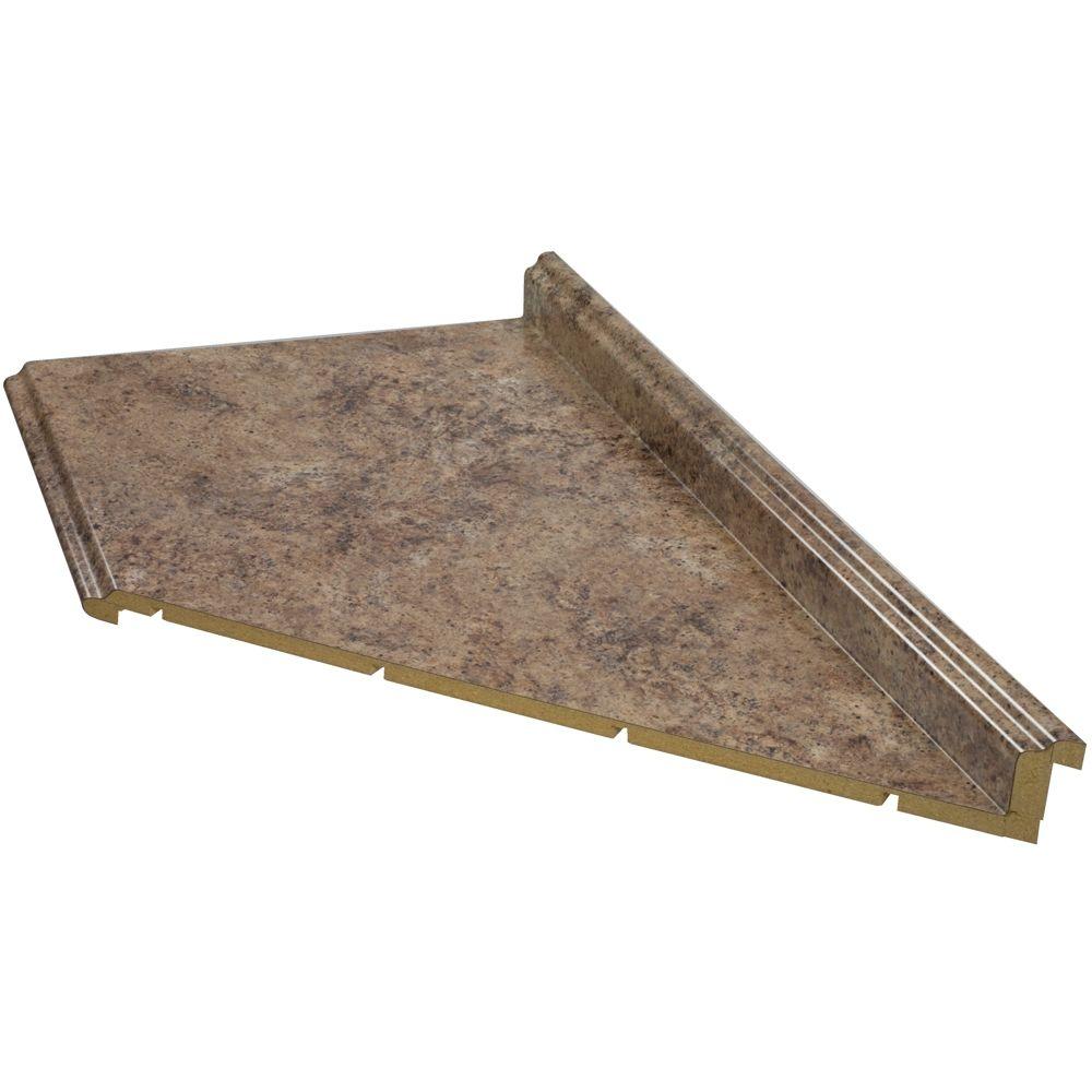 Hampton Bay 10 Ft Laminate Countertop With Right Miter In Madura