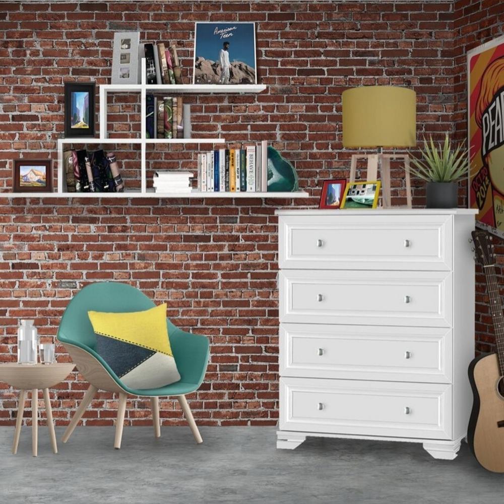 Belle Isle Furniture Llc South Lake 4 Drawer White Chest Of
