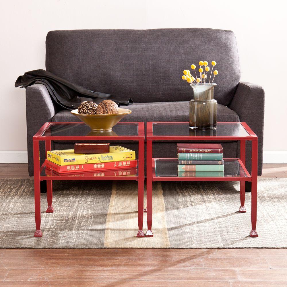 Modern Red Coffee Table Tables Accent The Red Coffee Table