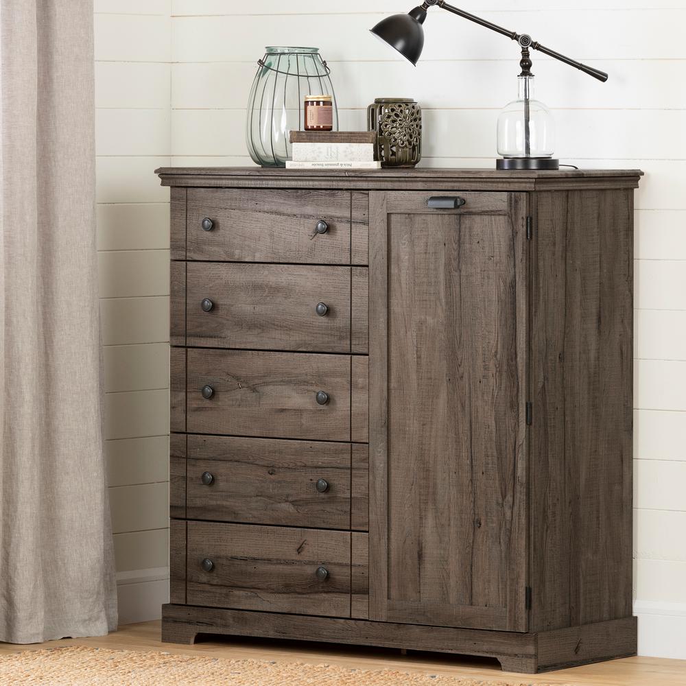 Armoires Wardrobes Bedroom Furniture The Home Depot Avilla Fall Oak Armoire