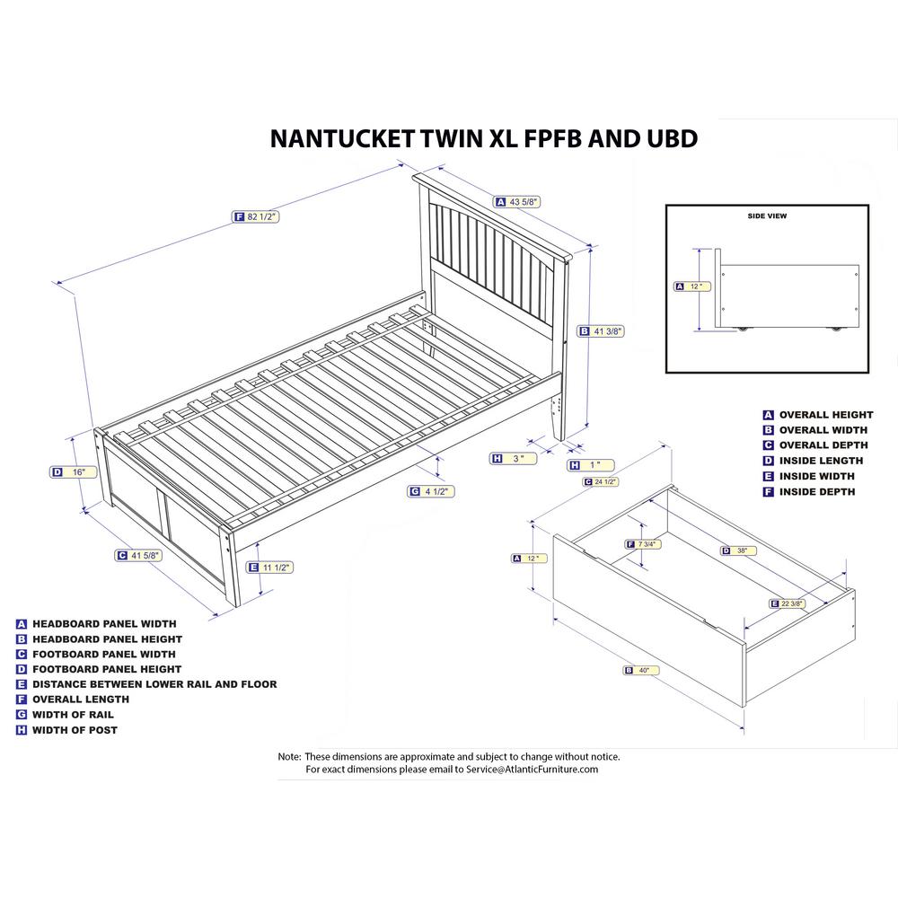 twin bed dimensions