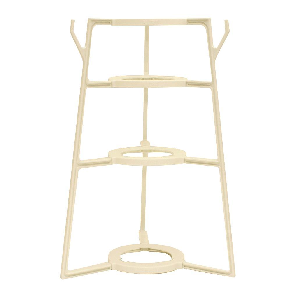 Range Kleen 19 in. x 13 in. x 13 in. Plastic Pan Tree Cookware Organizer, White