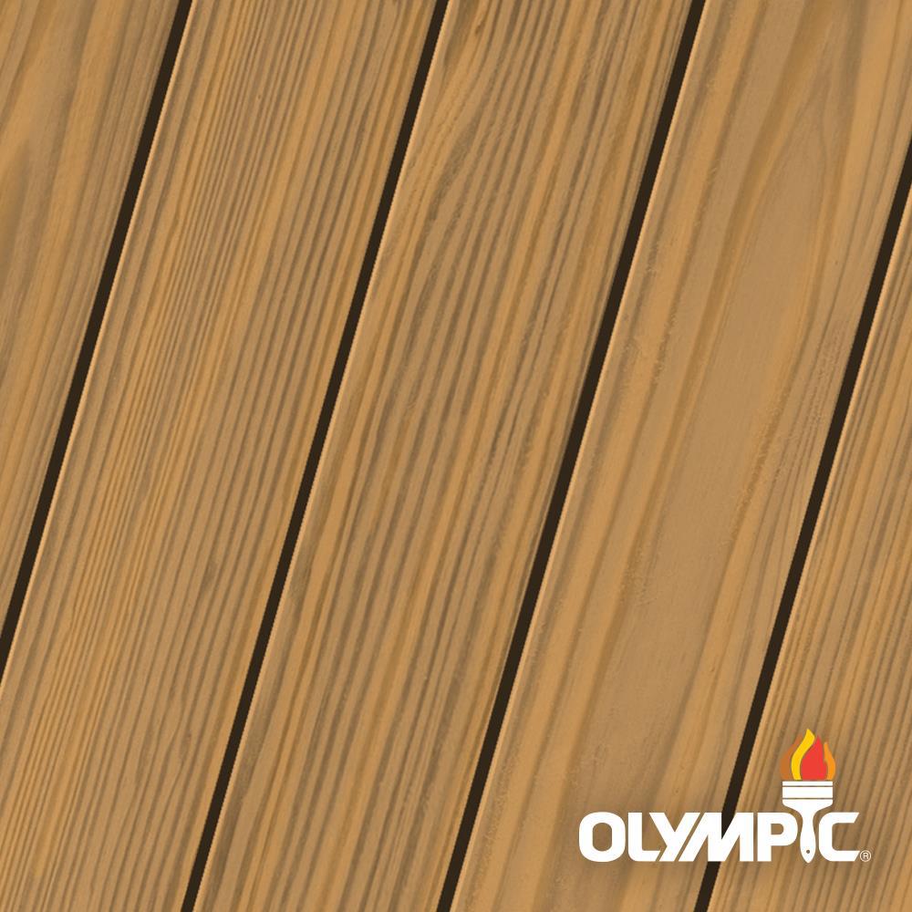 Olympic Maximum 5 gal. Caramel SemiTransparent Exterior Stain and