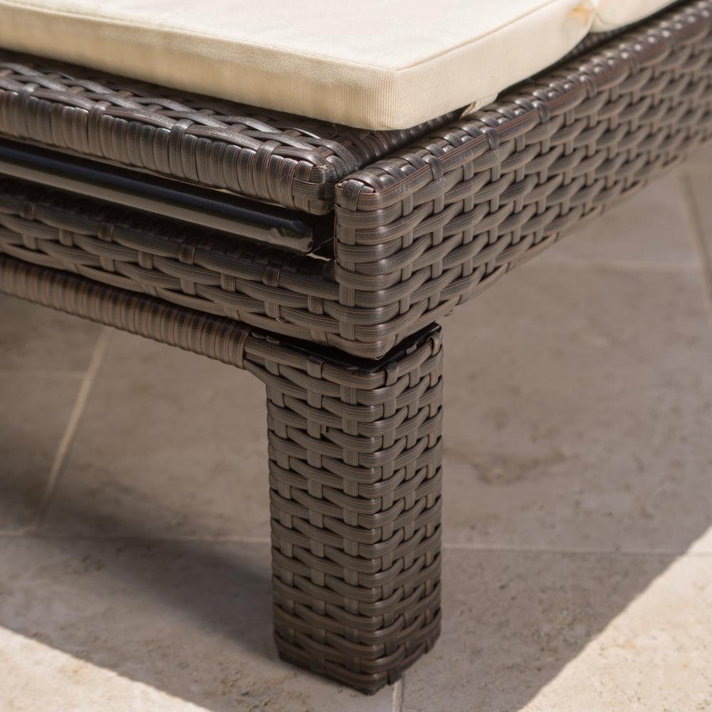 Noble House Multi Brown Wicker Outdoor Double Chaise Lounge With Beige Cushion 12289 The Home Depot - Outdoor Double Chaise Lounge Cushion Noble House Multi Brown Wicker Outdoor Double Chaise Lounge With Beige Cushion 12289 The Home Depot - Outdoor Double Chaise Lounge Cushion