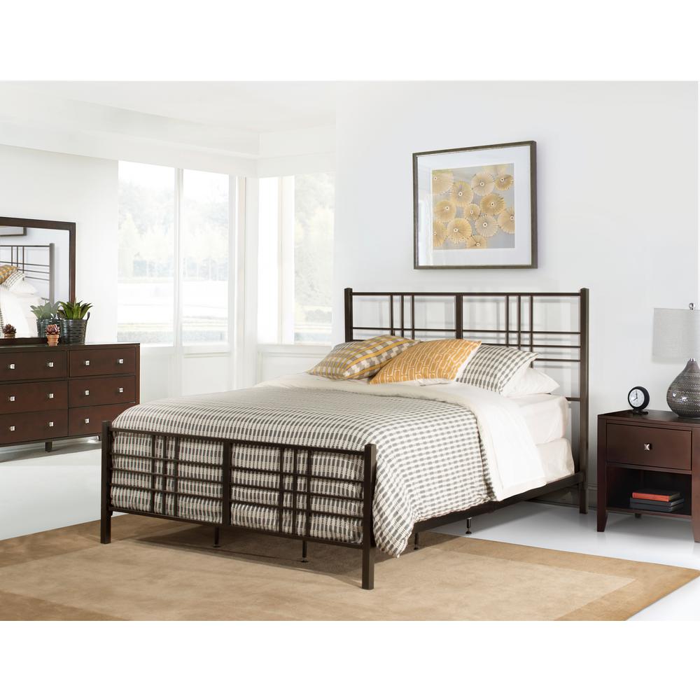 Hilale Furniture Manhattan Dark Pewter King Bed In One 2089 660 Hilale Furniture Manhattan Dark Pewter King Bed In One