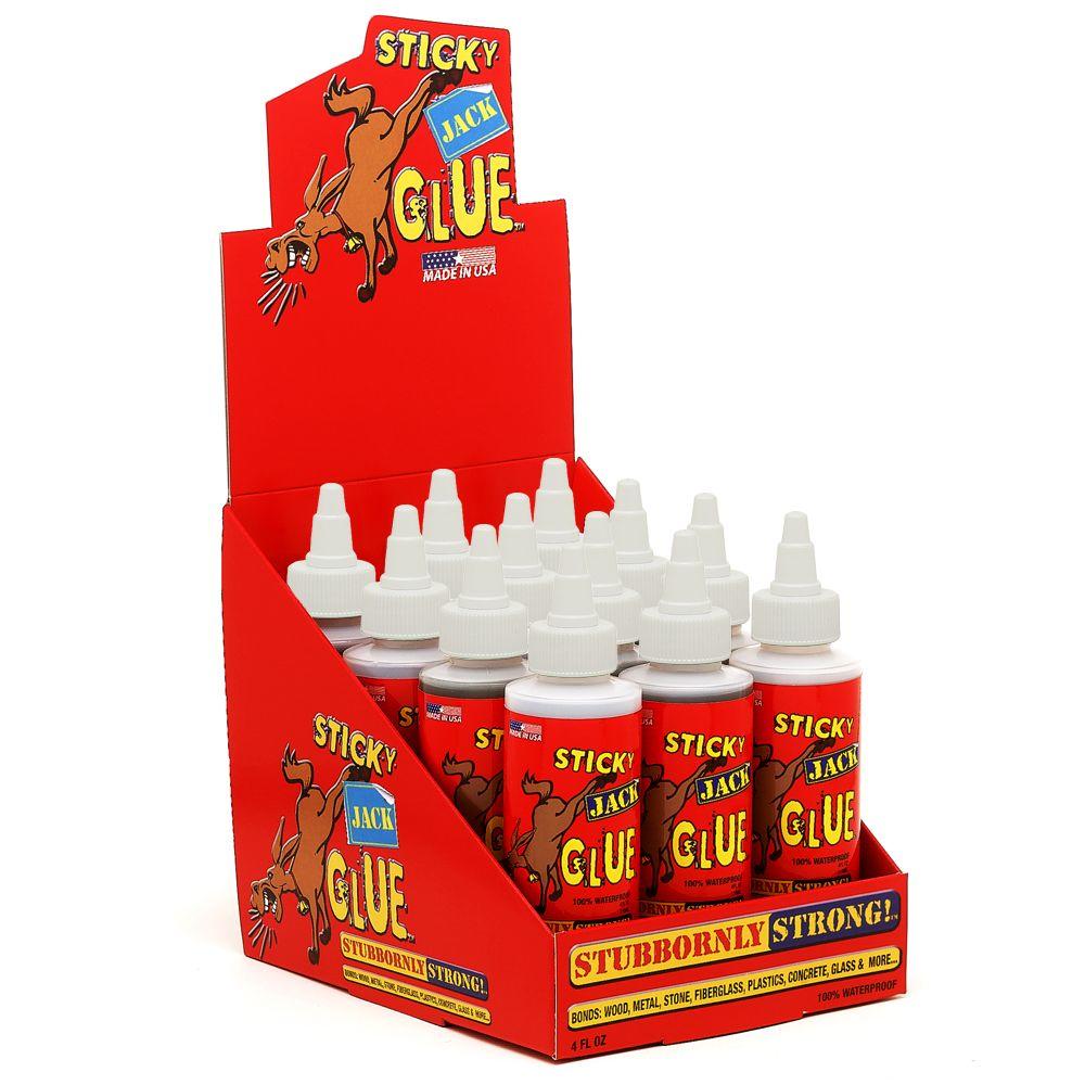 Sticky Jack Multi-Pack - 12 Bottles of Glue in Display Case by Sticky Jack