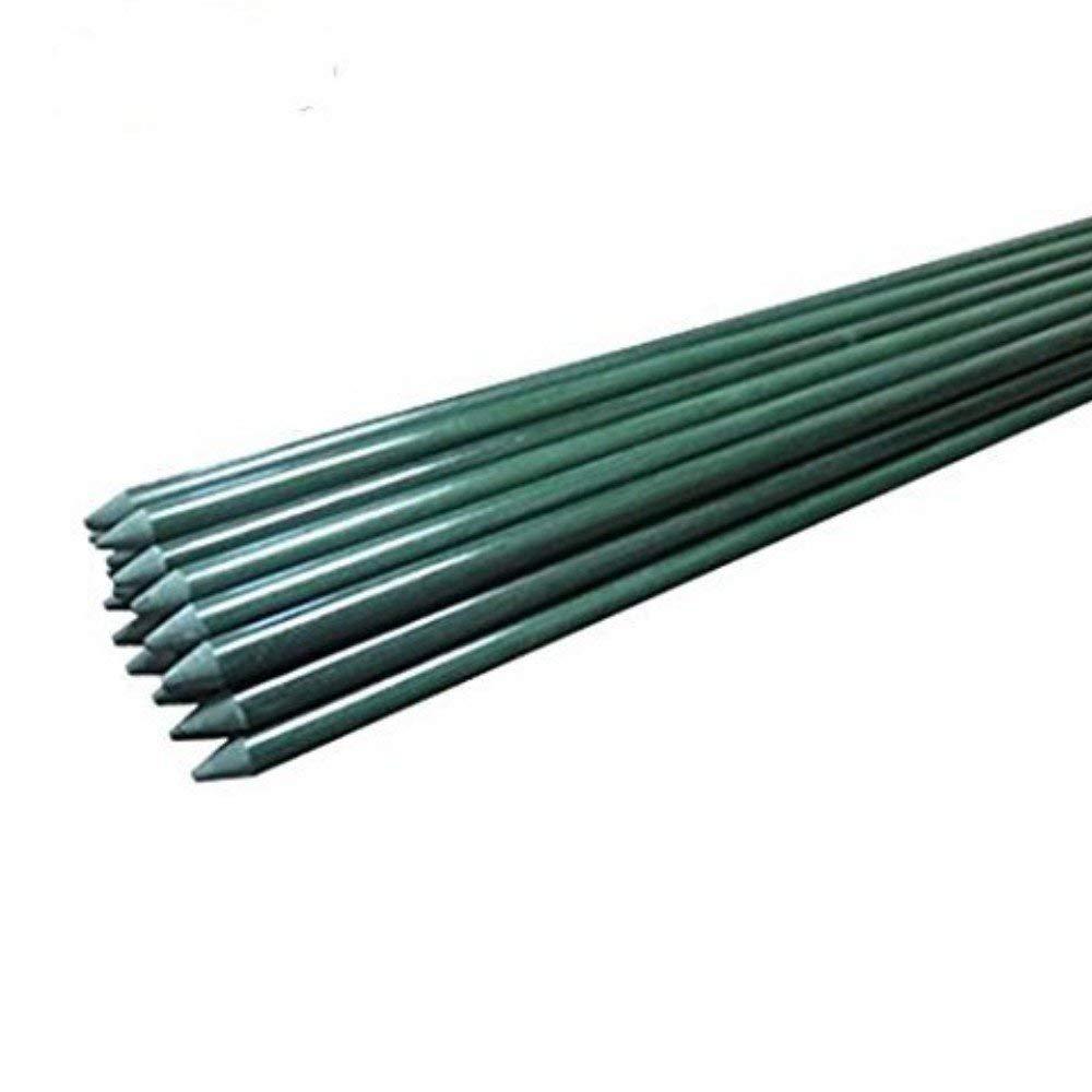 Mr Garden 8 Ft X 3 In Dia Dark Green Plant Stakes Tomato 20 Pack Fs388dg20 The Home Depot - Garden Stakes Metal Green Mr Garden 8 Ft X 3 In Dia Dark Green Plant Stakes Tomato 20 Pack Fs388dg20 The Home Depot - Garden Stakes Metal Green