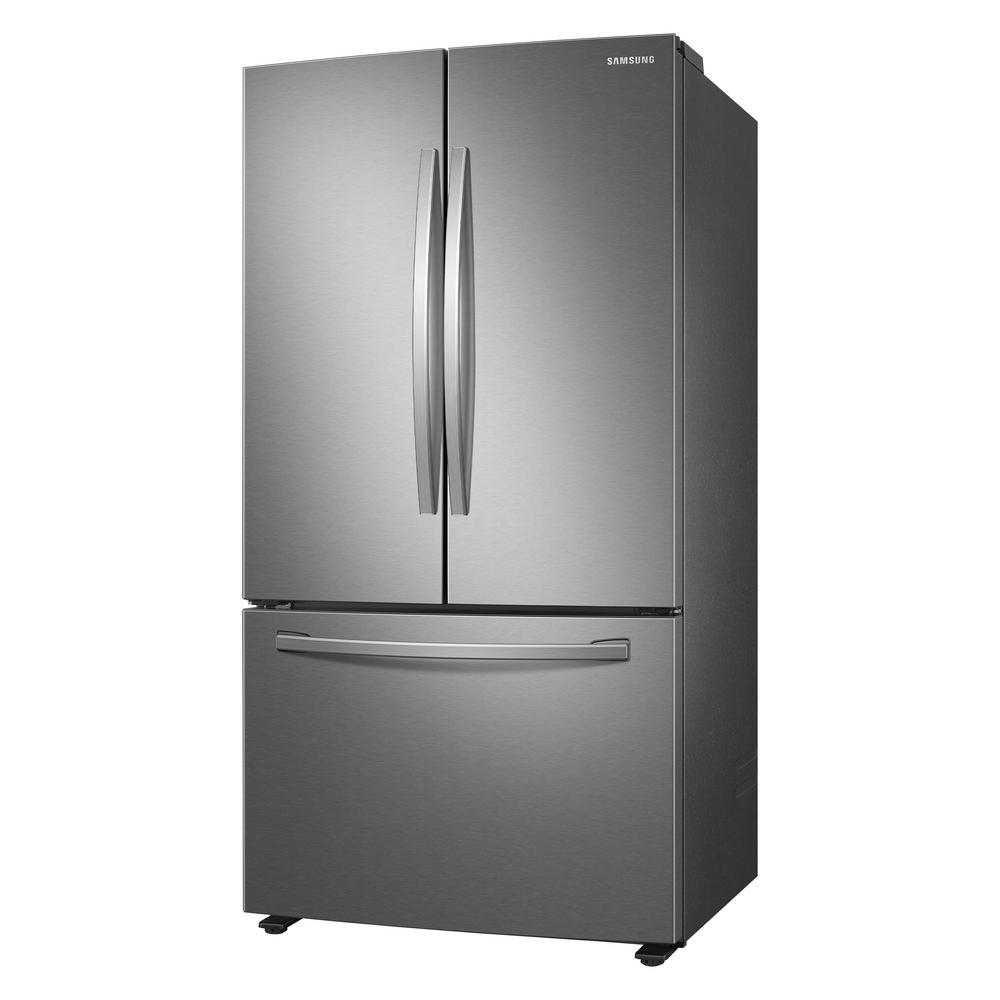 Samsung 28 2 Cu Ft French Door Refrigerator In Stainless Steel Rf28t5001sr The Home Depot