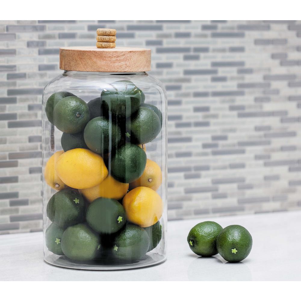 Jacinda Clear Glass Jar with Rope Handle9226600420 The Home Depot