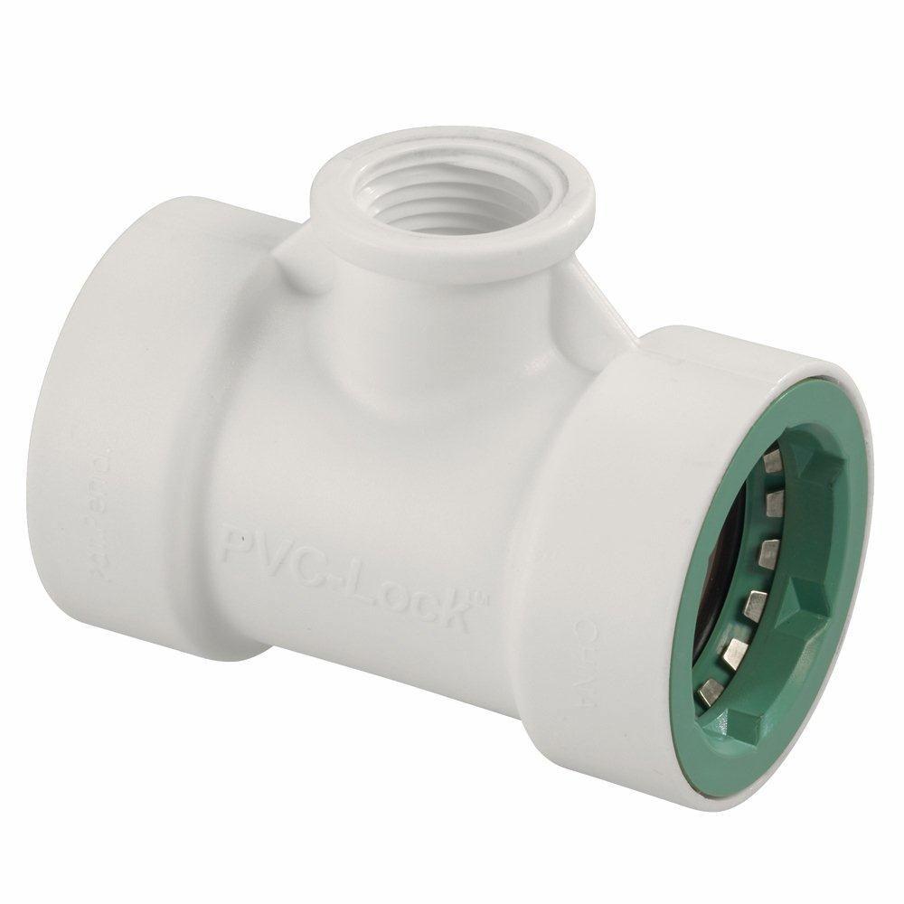 Orbit 1 in. x 1/2 in. FPT PVCLock Tee38671 The Home Depot