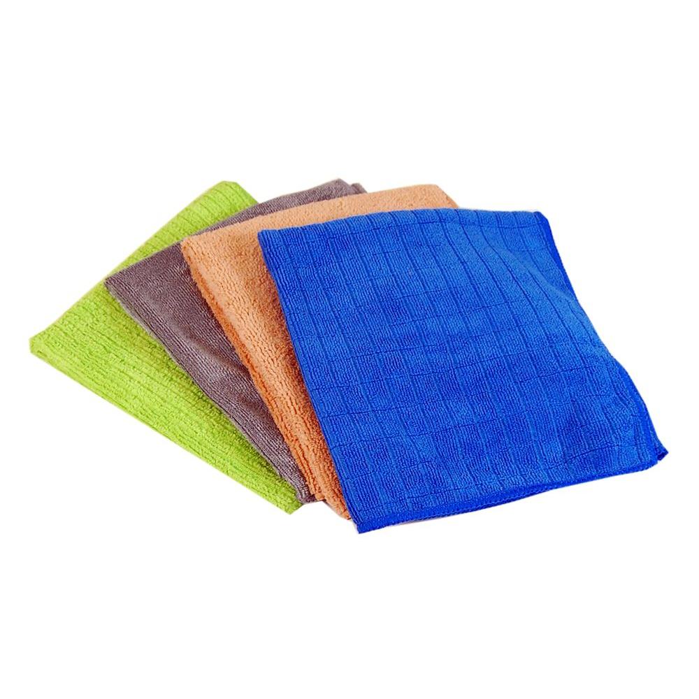 Household Surface Microfiber Cleaning Cloths (4-Pack)
