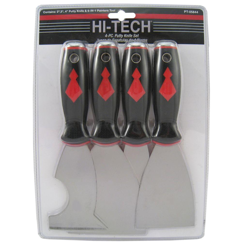 4Piece Comfort Grip Putty Knife Set182703 The Home Depot