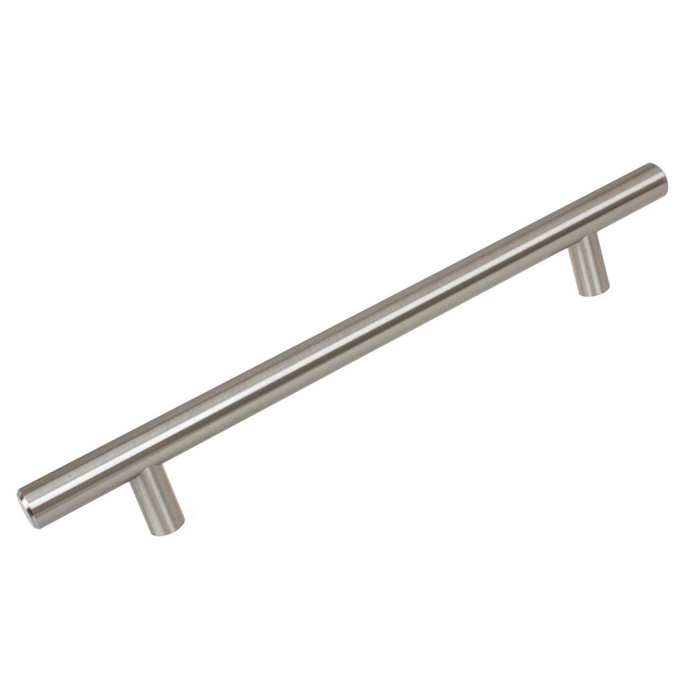 Gliderite 7 In Thick Solid 10 Long Stainless Steel Finish Bar Long Stainless Steel Finish Bar Handle Pull