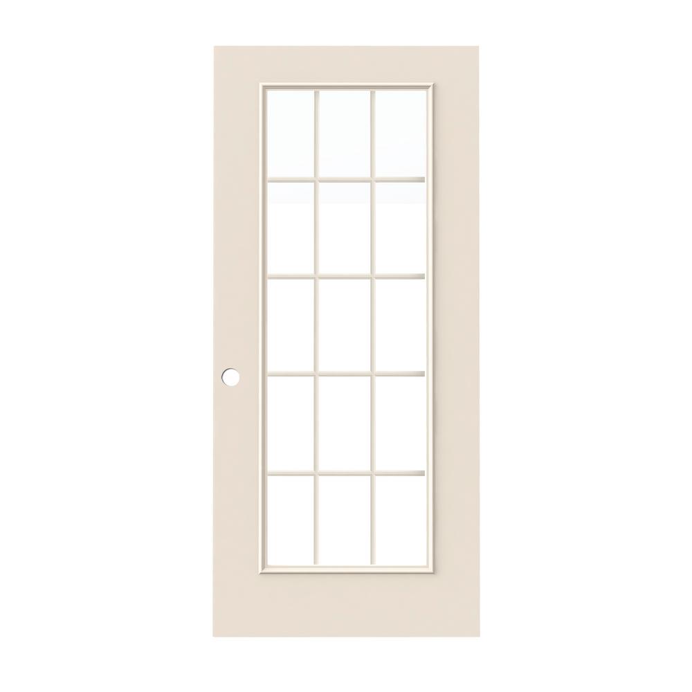 JELDWEN 36 in. x 79 in. 15 Lite Primed Steel Universal JELDWEN 36 in. x 79 in. 15 Lite Primed Steel Universal