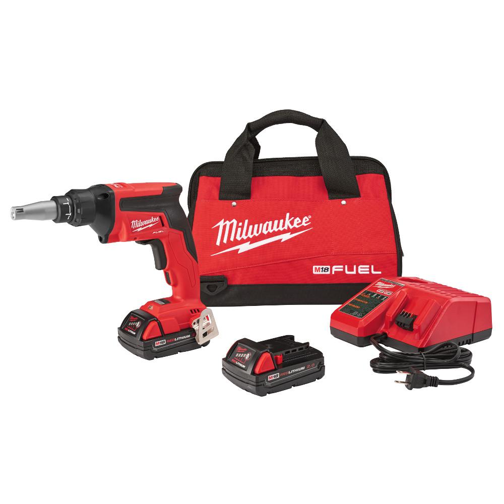 Milwaukee M18 Fuel 18 Volt Lithium Ion Brushless Cordless Compact Milwaukee M18 Fuel 18 Volt Lithium Ion Brushless Cordless Compact Drywall Gun Kit