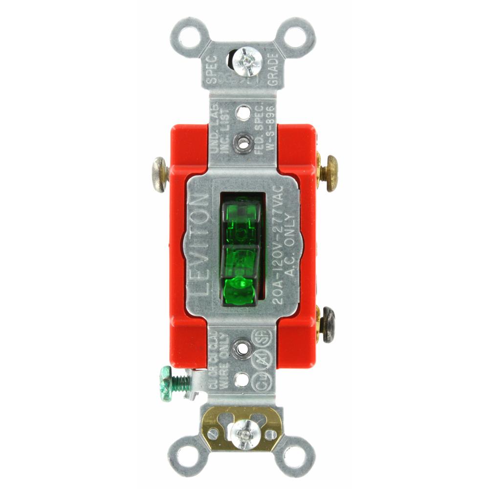 Leviton 20 Amp Industrial Grade Heavy Duty Single
