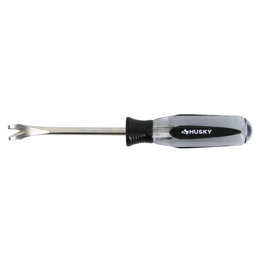 Husky 4 in. Round Shaft Standard Tack Puller Screwdriver with Butyrate Handle