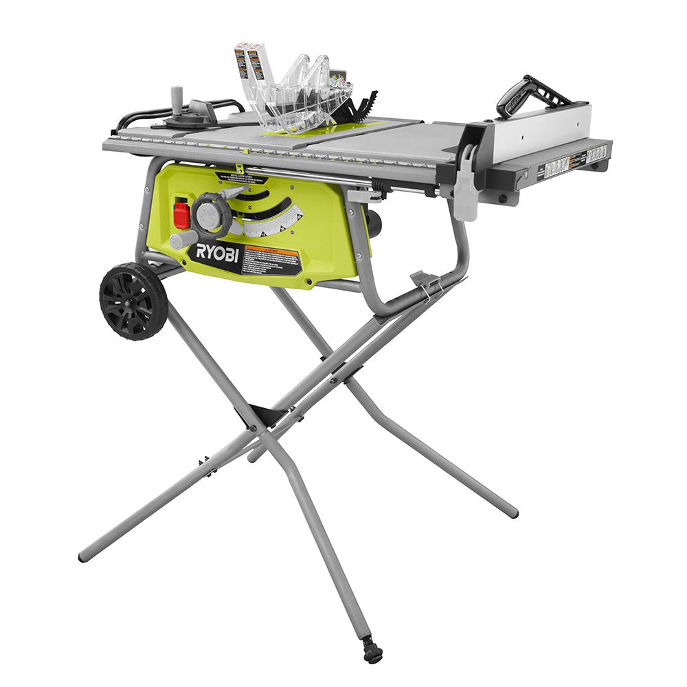 10 In Table Saw With Rolling Stand