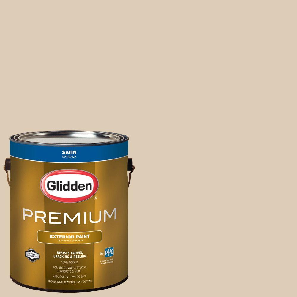 Glidden Premium 1 Gal Hdgwn32 Water Chestnut Satin Latex Exterior Hdgwn32 Water Chestnut Satin Latex Exterior Paint