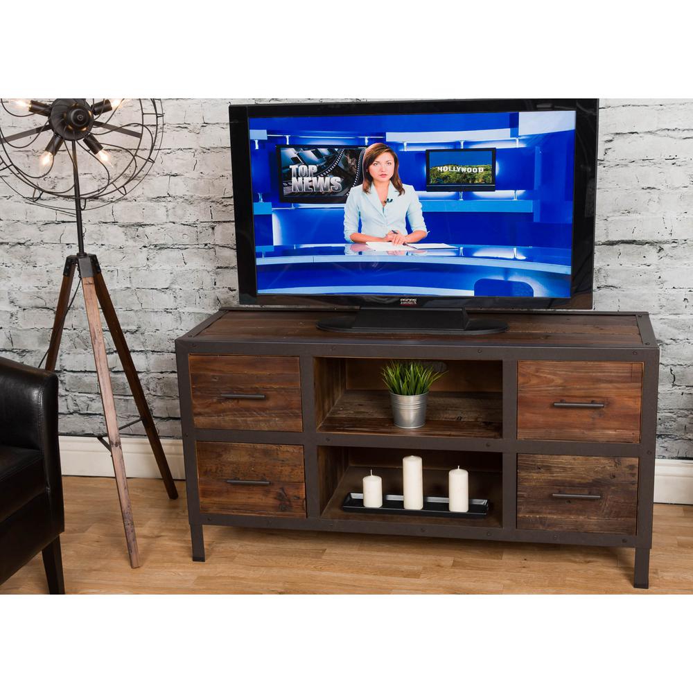 Crawford Burke Topanga Distressed Natural Reclaimed Fir Wood Four Crawford Burke Topanga Distressed Natural Reclaimed Fir Wood Four Drawer Tv Stand