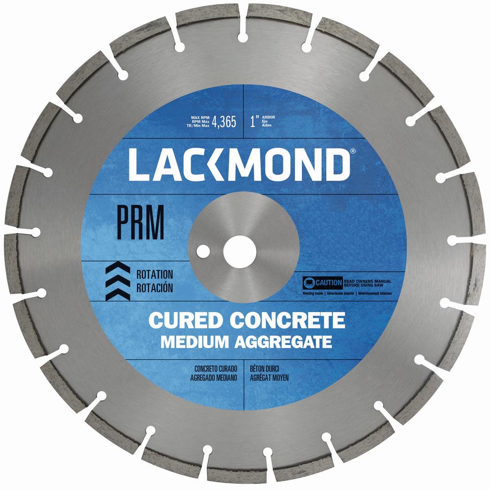 16 in. x 0.125 in. x 1 in. Premium CW20 Series Wet Cut Diamond Blade for Cured Concrete