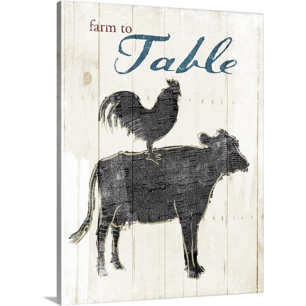 Greatbigcanvas Farm To Table By Onrei Art Canvas Wall Art