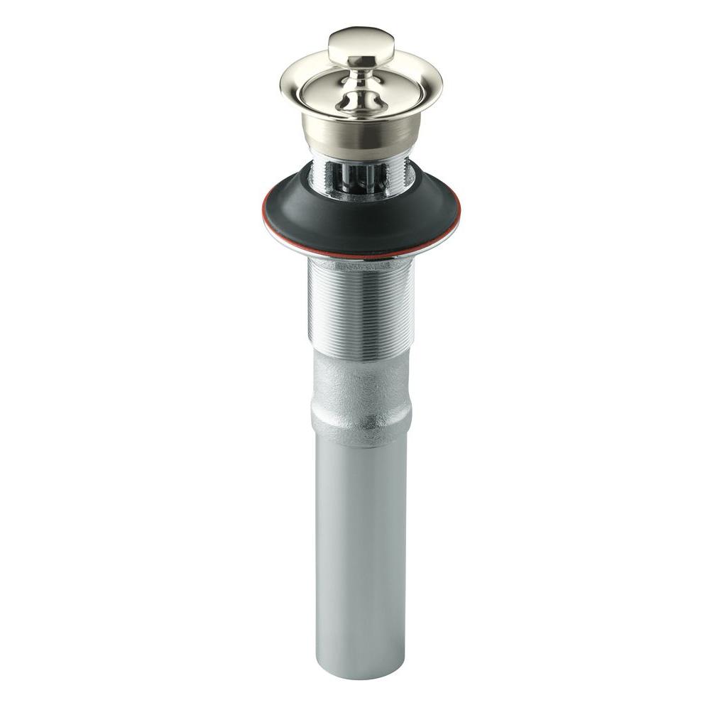 Kohler Bathroom Sink Drain With Overflow In Vibrant Polished Nickel