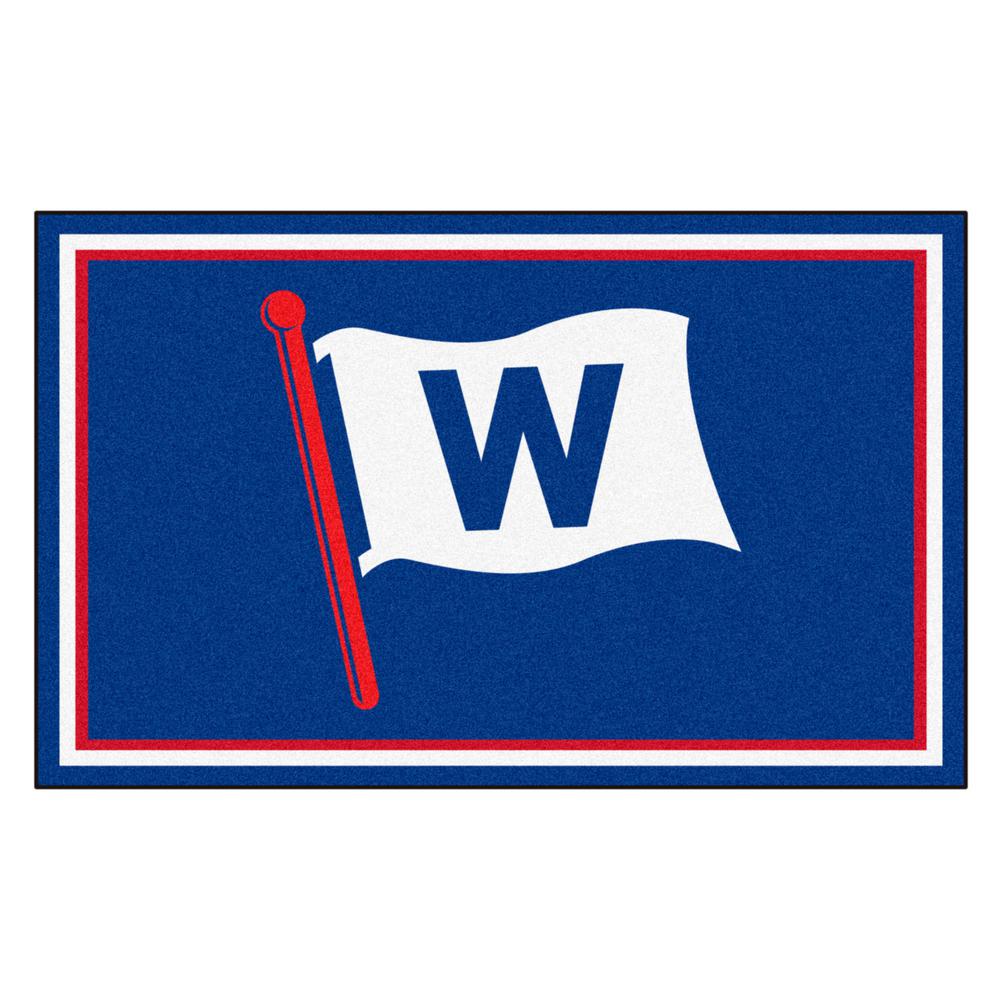 Fanmats Mlb Chicago Cubs Blue 4 Ft X 6 Area Rug 21905 The Mlb Chicago Cubs Blue 4 Ft X 6 Area Rug