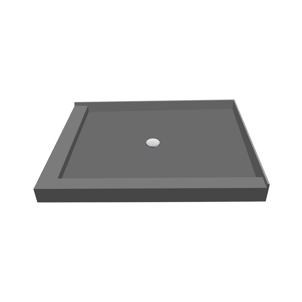 Redi Base 36 in. x 66 in. Double Threshold Shower Base with Center