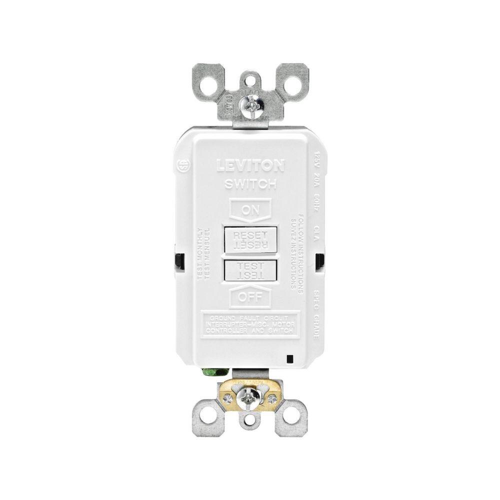 Leviton Decora 15 Amp Tamper Resistant Combo Switch and ... hospital grade wiring diagram 