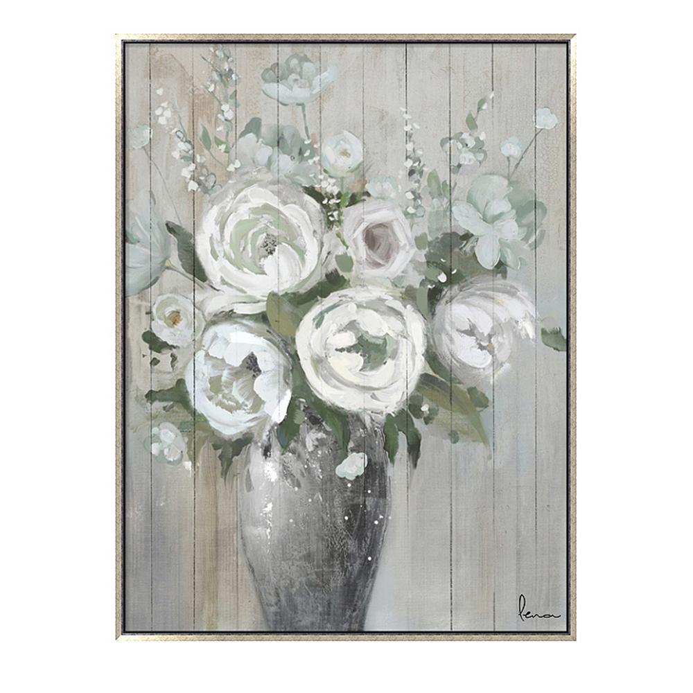 Oakland Living White Flower Bouquet In Vase Silver Wooden Floating Frame Hand Painted Acrylic Wall Art 35 X 47 Hdcd 7296 The Home Depot - Acrylic Wall Vases For Flowers Oakland Living White Flower Bouquet In Vase Silver Wooden Floating Frame Hand Painted Acrylic Wall Art 35 X 47 Hdcd 7296 The Home Depot - Acrylic Wall Vases For Flowers