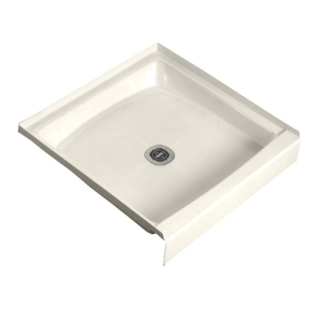 FIAT 36 In. x 36 In. Cascade Shower Floor, Biscuit36WL251 The Home Depot