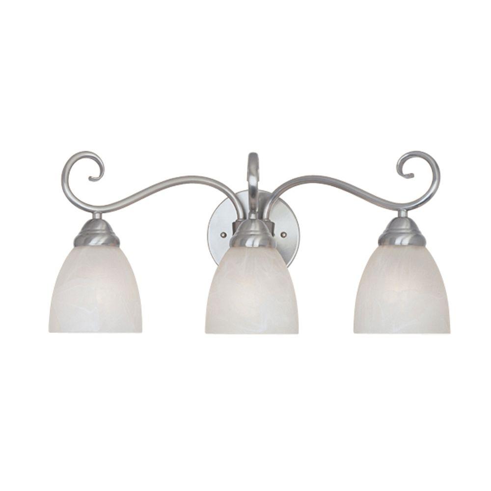 Designers Fountain Belle Vista Collection 3Light Satin Platinum Wall