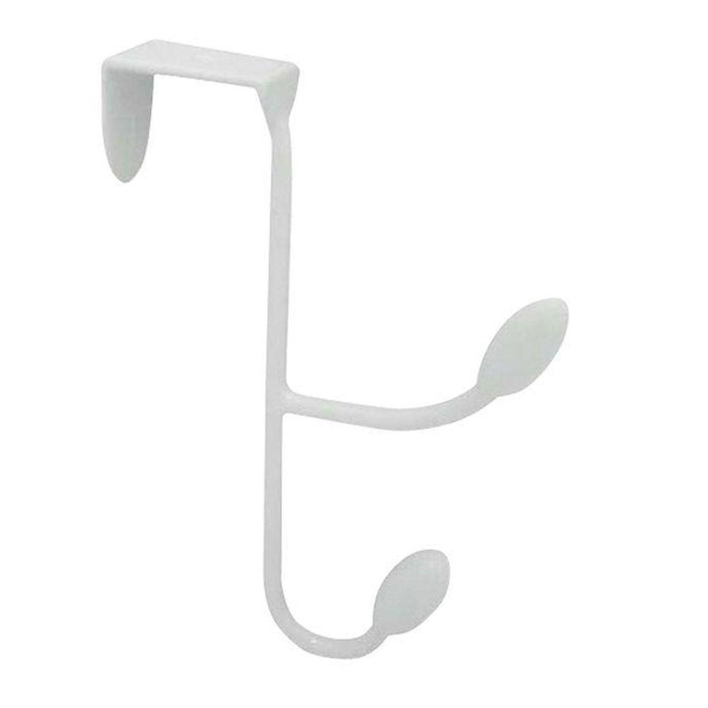 interDesign Orbinni OvertheDoor Double Hook in White76507CX The