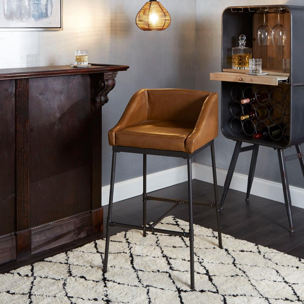 Silverwood Furniture Reimagined Renzo 29 In Brown Bar Silverwood Furniture Reimagined Renzo 29 In Brown Bar Stool Cpfb1656c The Home Depot