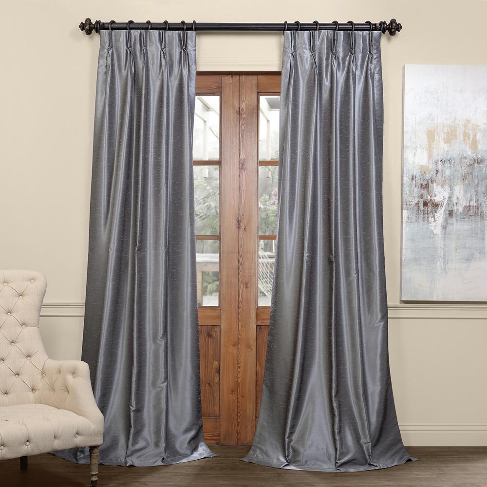 Exclusive Fabrics Furnishings Storm Grey Gray Blackout Vintage