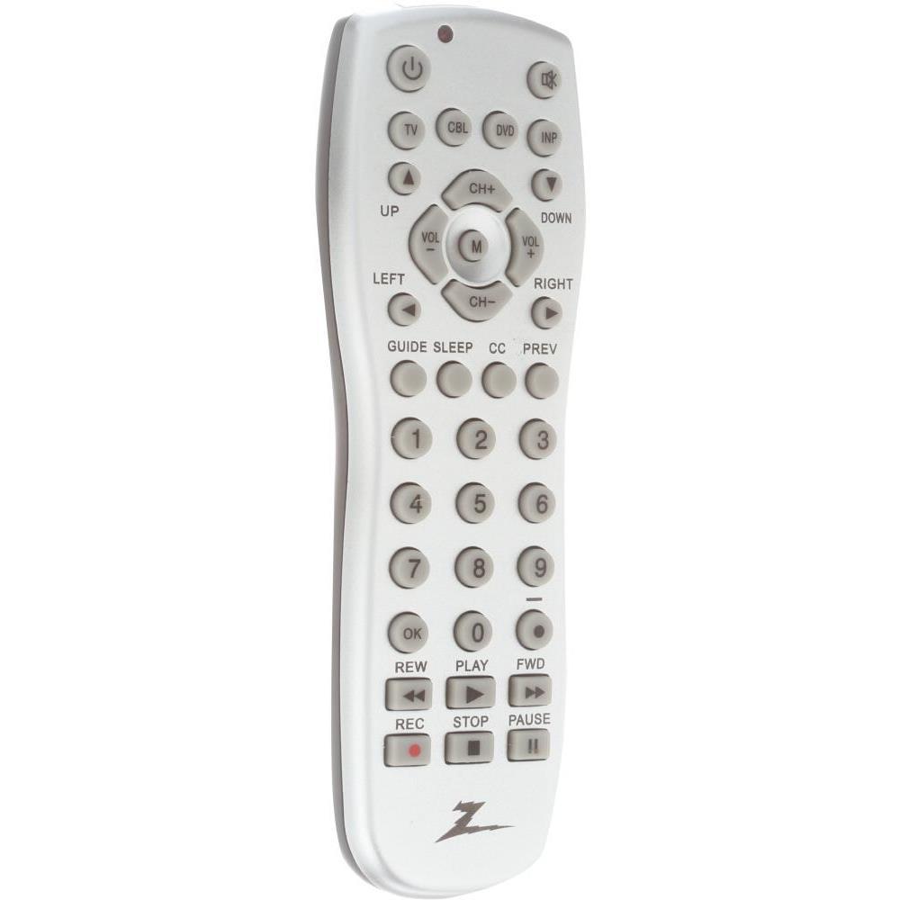 Zenith 3-Device Universal Remote in Silver-ZP305MH - The Home Depot