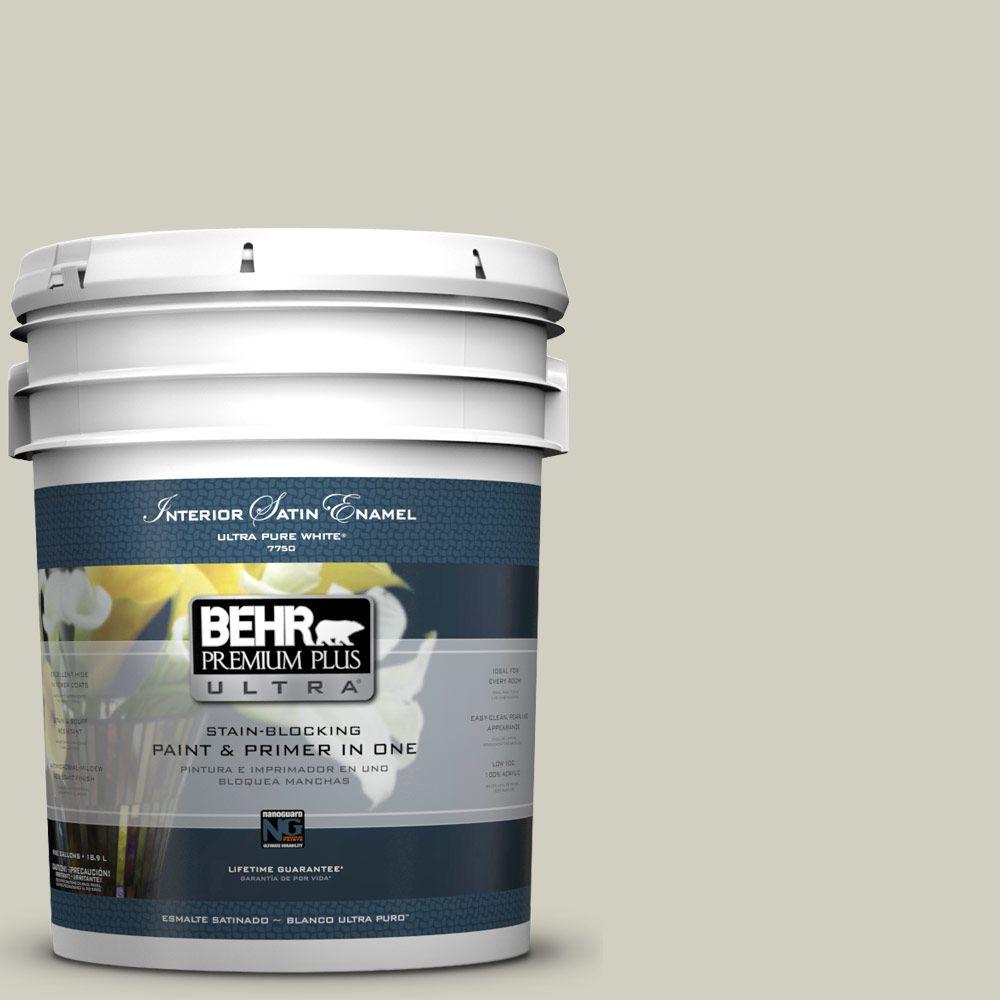 BEHR Premium Plus Ultra 5-gal. #N350-2 Sawgrass Satin Enamel Interior ...