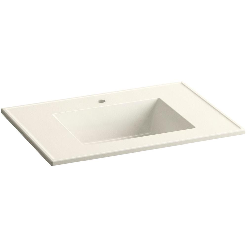 Kohler Ceramic Impressions 25 In Single Faucet Hole Vitreous China Kohler Ceramic Impressions 25 In Single Faucet Hole Vitreous China Vanity Top With Basin