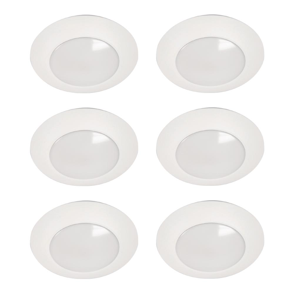 5 Pack White Light Trim Ring Recessed Can 6 Inch Over Size Oversized Lighting Fixture Amazon Com