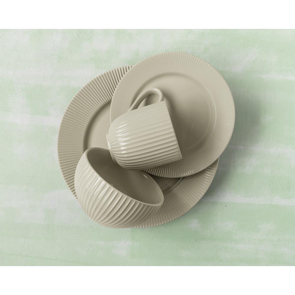 Over and Back Chester Linen16Piece Beige Chester Dinnerware Set806638 The Home Depot