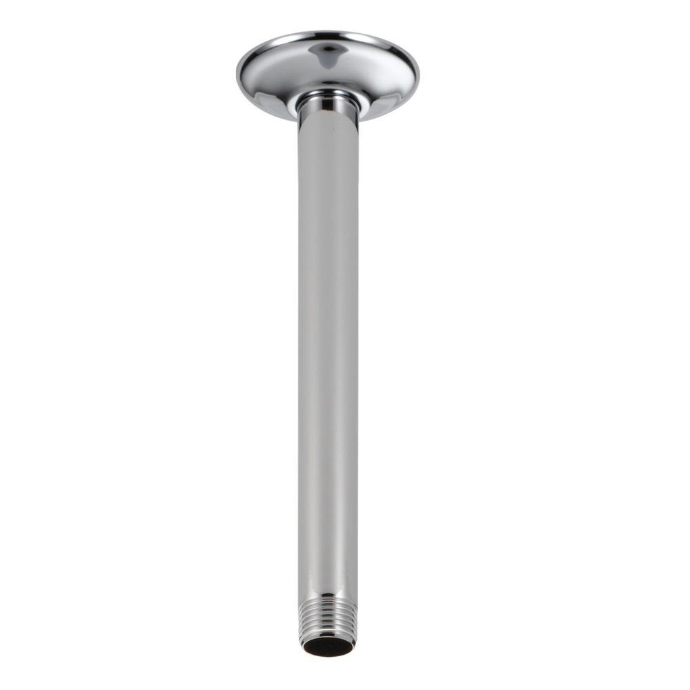 Rain Shower Head Arm Stainless Steel Round Top Shower Arm Pipe Wall Mount for Bathroom Ceiling Shower Head 12 inches