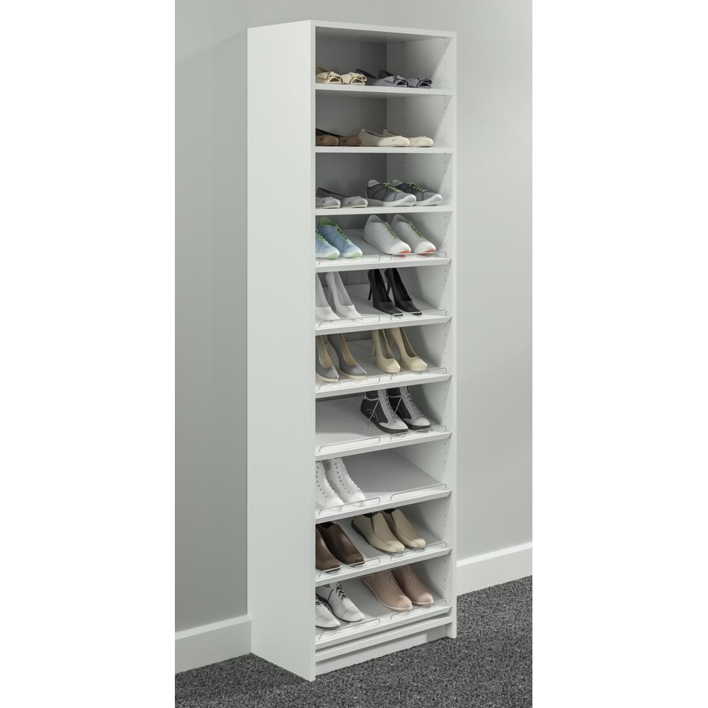 Shoe Storage Tower Wood Closet System 