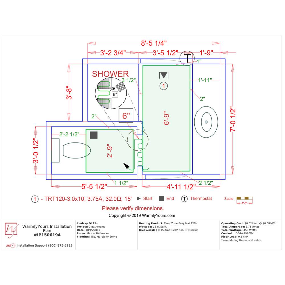 Warmlyyours Tempzone 10 Ft X 36 In 120 Volt Radiant Floor Heating Mat With Touch Screen Thermostat Covers 30 Sq Trt120ot 3 0x10 The Home Depot - Warmly Yours Thermostat Manual Warmlyyours Tempzone 10 Ft X 36 In 120 Volt Radiant Floor Heating Mat With Touch Screen Thermostat Covers 30 Sq Trt120ot 3 0x10 The Home Depot - Warmly Yours Thermostat Manual