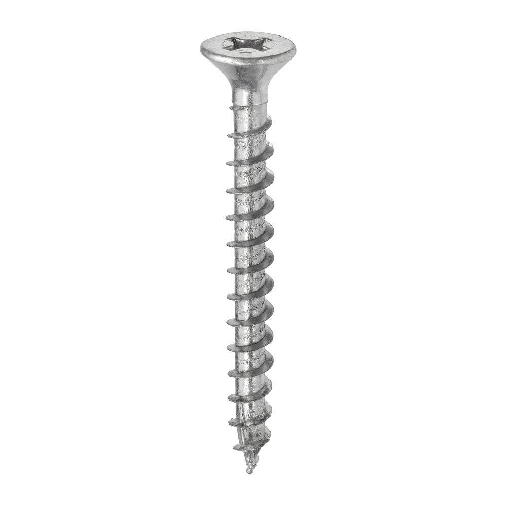 25 PACK WOOD SCREWS SLOTTED CSK BZP 10 x 4/"